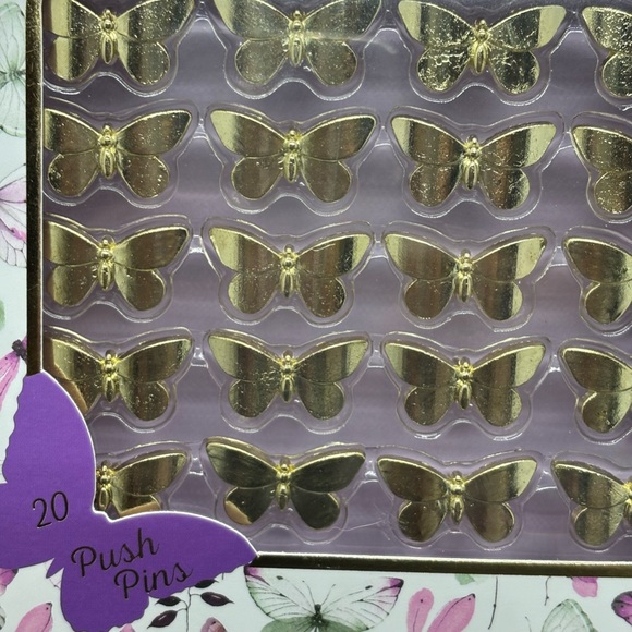 JBC Butterfly Push Pins Gold - Picture 2 of 2